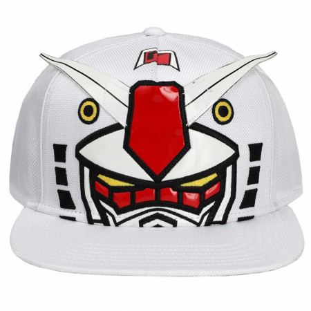 Mobile Suit Gundam Bigface Flat Bill Snapback Hat